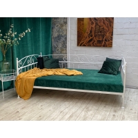 Łóżko sofa metalowa Florence 120 kute ze stelażem